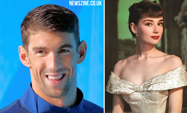 Audrey Hepburn and Michael Phelps